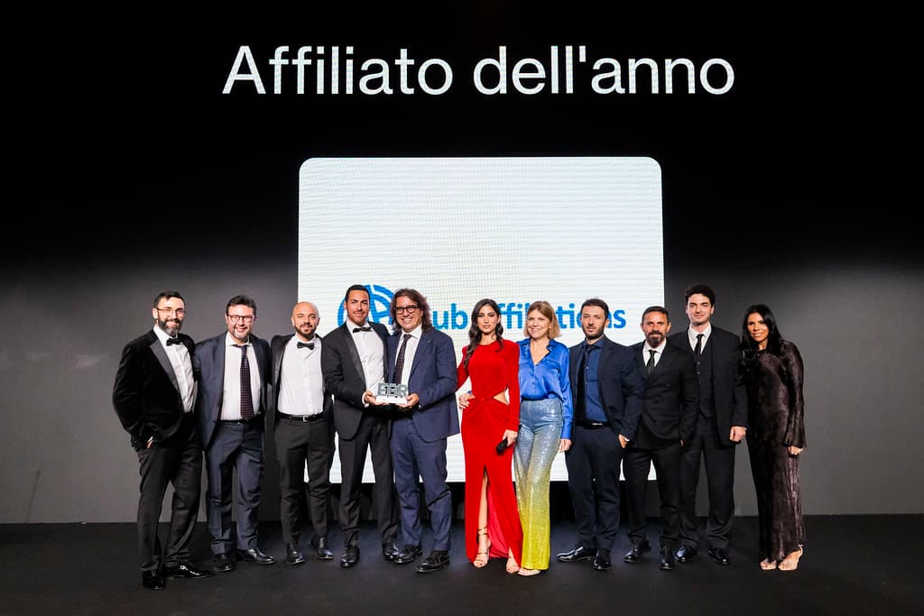 Il team di Hub Affiliations sul palco degli EGR
