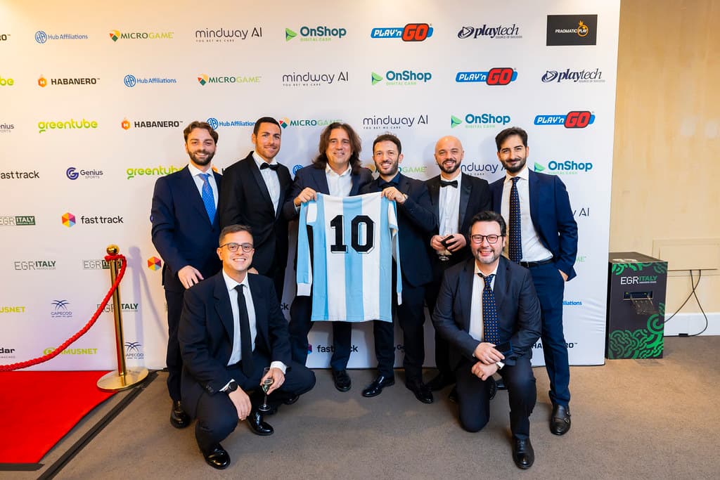 Charles Herisson e il team di Hub Affiliations agli EGR Italy Awards 2026